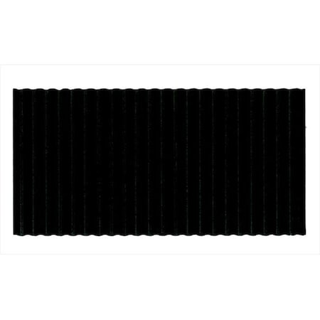 Corobuff Corobuff 006054 Fade Resistant Solid Color Corrugated Paper Roll; Black 6054